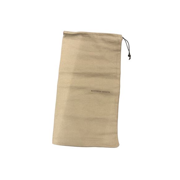 Bottega Veneta Beige Leather Drawstring Shoe Bag - Picture 1 of 4